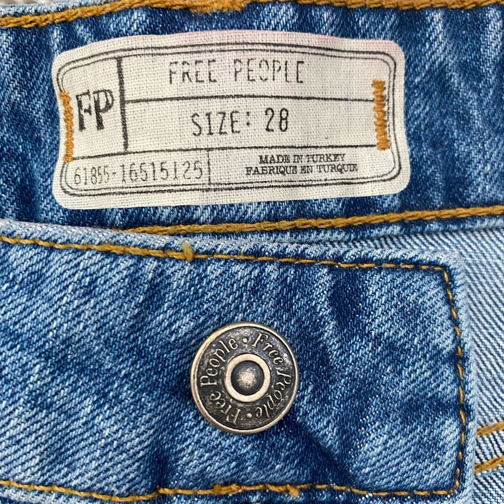 Free People Floral Embroidered Denim Skirt - Picture 3 of 7